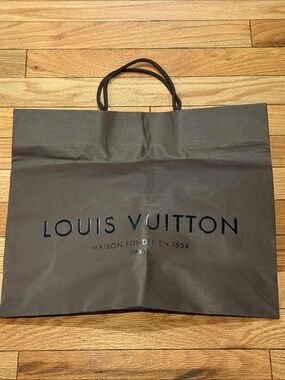 Louis Vuitton Dark Brown Logo Shopping Bag